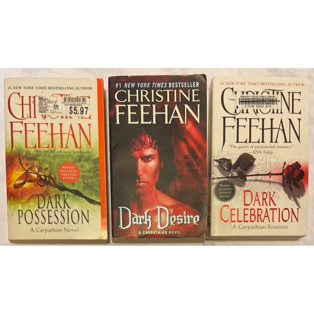 Christine Feehan Carpathian Novel Lot Dark Desire Celebration Possession